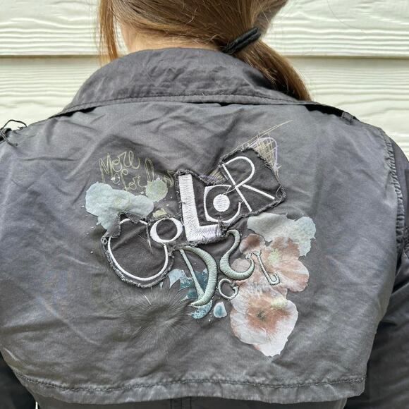 Desigual Euro Black Trenchcoat Jacket - Picture 4 of 7